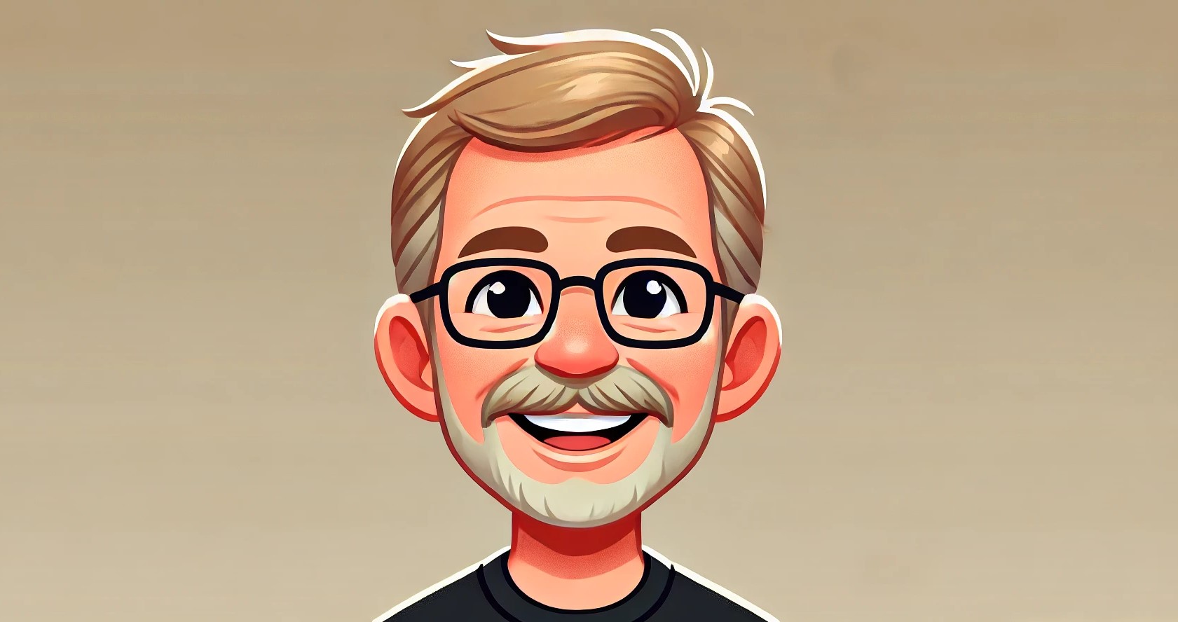 A cartoon-style portrait of me